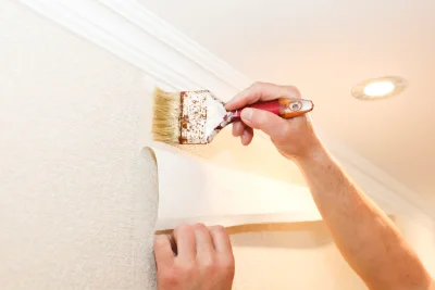 Pose de papier peint à Cartigny — revêtements muraux et toiles de verre